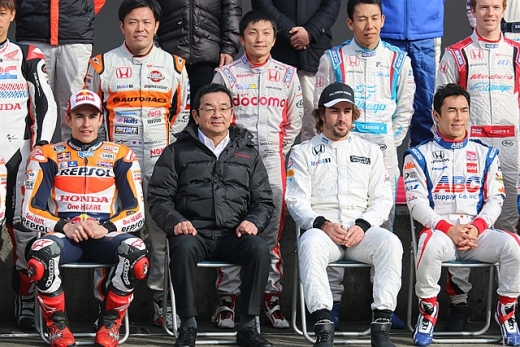 アロンソ，「Honda Racing THANKS DAY 2015」に登場