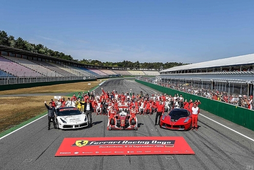 ベッテル、ホッケンハイムでF1デモ走行を披露