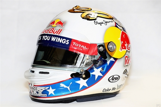 リカルド、アメリカGPで特別デザインのヘルメット