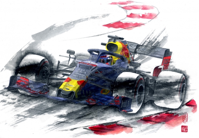 F1 墨アート 垂井ひろし展 11月1日より開催 F1news Formula Web F1総合情報サイト