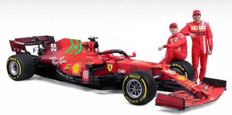 フェラーリ、ニューマシン「SF21」発表