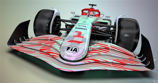 F1、2022年型マシンの実物大イメージモデルを公開