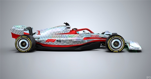 F1、2022年型マシンの実物大イメージモデルを公開