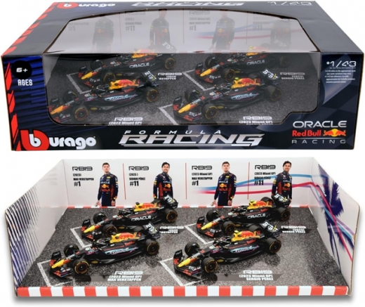 京商、ブラーゴ 1/43「レッドブル RB19」4台セット好評発売中