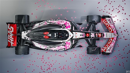 ハース、日本GPで“桜カラー”の特別デザイン