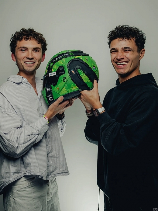 ノリス、ラスベガスGPでは特別デザインのヘルメット