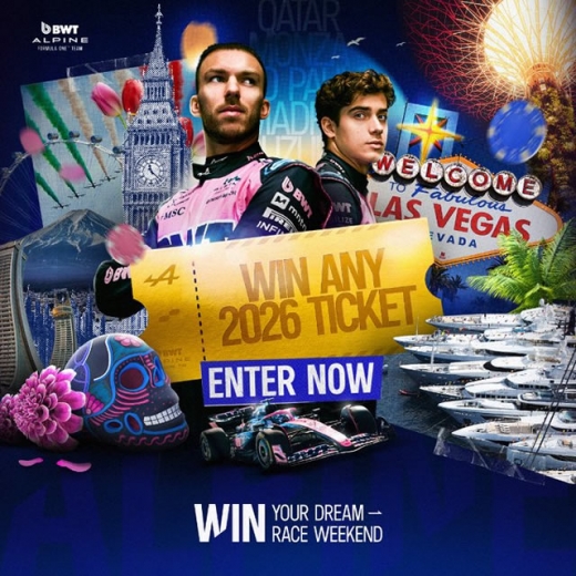 アルピーヌ、2026年の「好きなグランプリにご招待」プレゼント企画