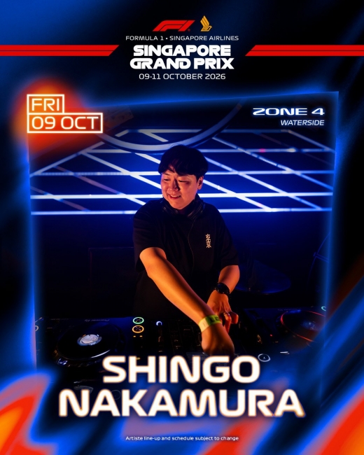 Shingo Nakamura、シンガポールGPで公演