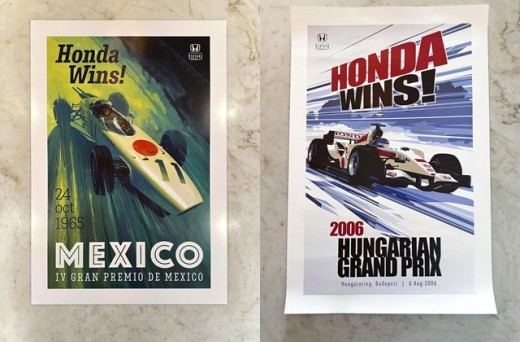 ホンダ、「1965年メキシコGP」「2006年ハンガリーGP」ポスター発売