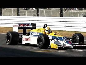 鈴鹿サーキット50周年ファン感謝デー ウィリアムズ・ホンダ FW11（星野一義 グリッドスタート）