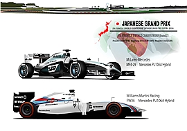 マクラーレン MP4-29　ウィリアムズ FW36