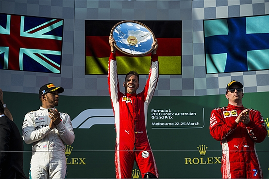 F1ポイントランキング 2018